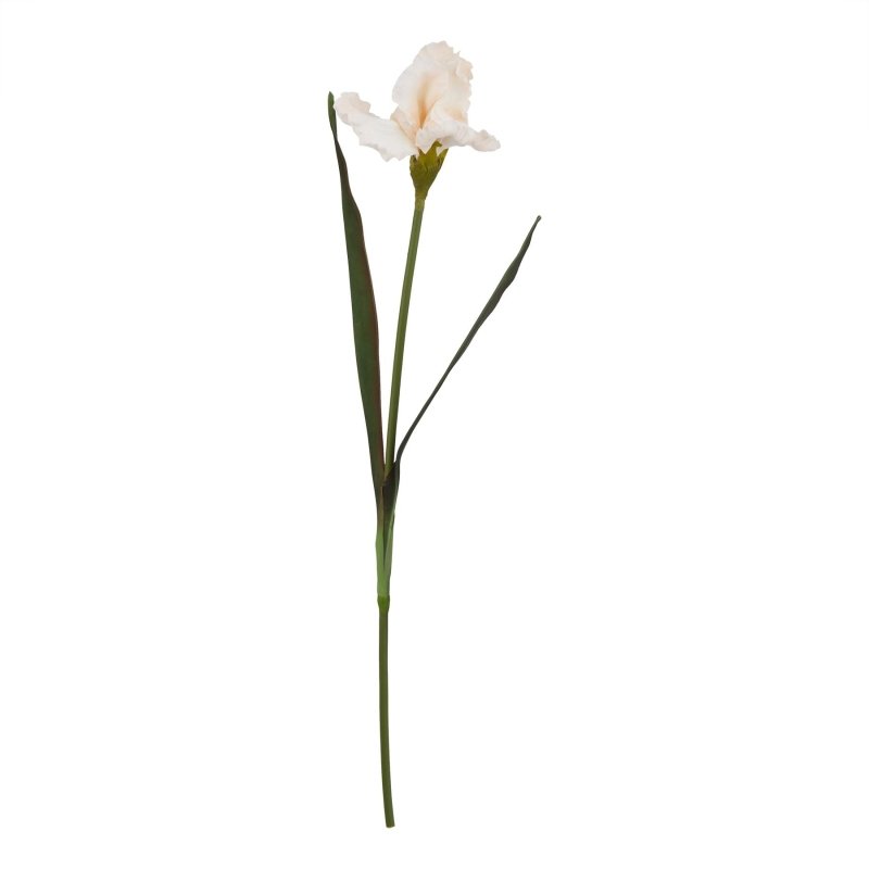Pale Apricot Fringed Iris Artificial Flower Stem - Artificial Flowers & Stems - British D'sire