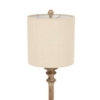 Pallido Candlestick Table Lamp With Linen Shade - Lamps - British D'sire