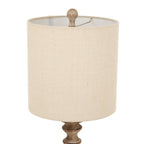Pallido Candlestick Table Lamp With Linen Shade - Lamps - British D'sire