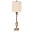 Pallido Candlestick Table Lamp With Linen Shade - Lamps - British D'sire