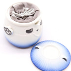 Panda Teapot Set & Three Cups - Sky Blue - Herbal Teapot Set - British D'sire