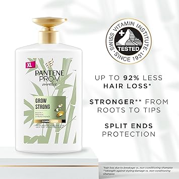 Pantene Biotin & Bamboo Conditioner |For Dry Damaged Hair |Helps Reduce Hair Loss, 1L - Conditioners - British D'sire
