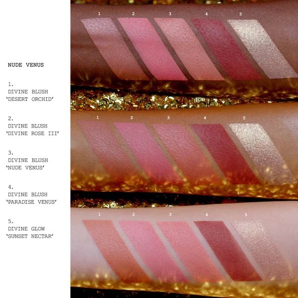 Pat McGrath Celestial Nirvana Divine Blush + Glow Cheek Palette Nude Venus - Blusher - British D'sire