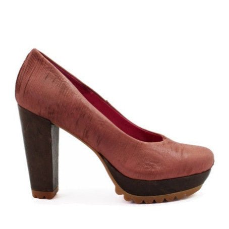 Pate - Dusty Pink Laser Platform shoe - Heel Shoe - British D'sire