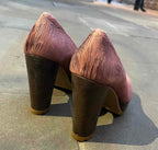 Pate - Dusty Pink Laser Platform shoe - Heel Shoe - British D'sire