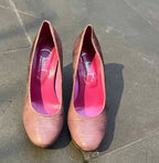 Pate - Dusty Pink Laser Platform shoe - Heel Shoe - British D'sire