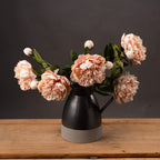 Peach Peony Rose Artificial Flower Stem - Artificial Plants & Trees - British D'sire