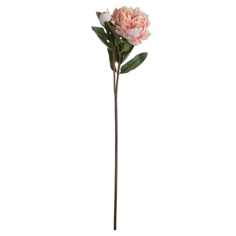 Peach Peony Rose Artificial Flower Stem - Artificial Plants & Trees - British D'sire