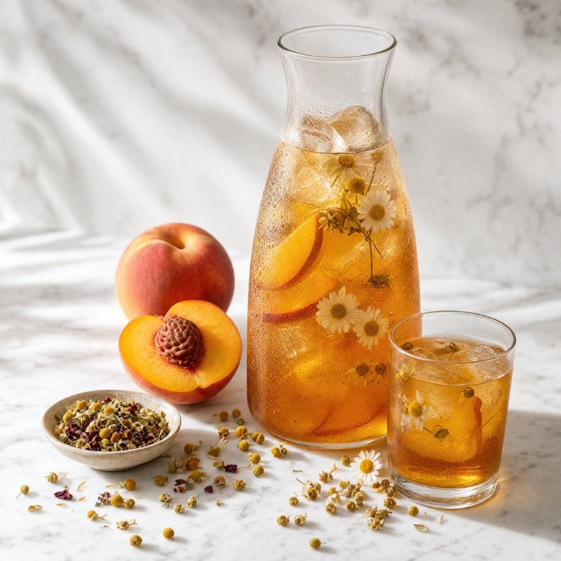 Peachy Chamomile Tea, Herbal Loose Leaf Tea - Tea & Infusions - British D'sire