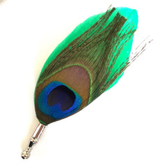 Peacock Feather Lapel Pin - All Products - British D'sire