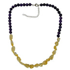 Pearlz Gallery Gemstone Elegance Bundle – Amethyst & Citrine Necklace, Smoky Quartz Bracelet & Rose de France Amethyst Ring in Sterling Silver