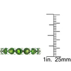 Pearlz Gallery Green Gemstone Jewellery Bundle – Chrome Diopside Ring, Lapis Lazuli Necklace & Malachite Bracelet in 925 Sterling Silver