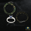 Pearlz Gallery Jewellery Gift Set – Blue Tanzanite Ring, Abalone & Black Onyx Necklace, Smoky Quartz Bracelet – Women’s Sterling Silver Natural Gemstone Set - Jewellery - British D'sire