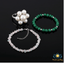 Pearlz Gallery Jewellery Set – Freshwater Pearl Flower Ring, Multi Beryl Chips Necklace, Malachite Bracelet – Women’s Sterling Silver Gemstone Gift - Jewellery - British D'sire