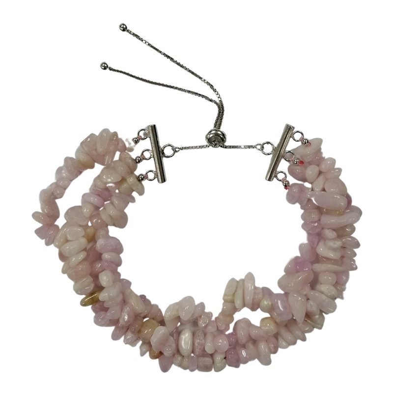 Pearlz Gallery Ladies Ocean & Gemstone Jewellery Set – Black Sea Shell Earrings, Kunzite Slider Bracelet & Black Agate Abalone Necklace – 925 Sterling Silver Gift Collection