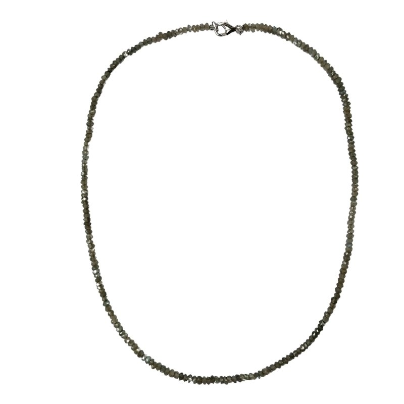 Pearlz Gallery Women’s Jewellery Set – Black Spinel Heart Ring, Labradorite Necklace, Charoite Bracelet – Sterling Silver Natural Gemstone Gift