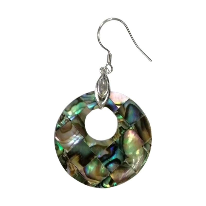 Pearlz Gallery Ladies Abalone Jewellery Bundle – Sterling Silver Earring & Pendant Set with Black Onyx Abalone Necklace, Ocean-Inspired Natural Shell & Gemstone Gift for Women