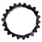 Pearlz Gallery Ladies Gemstone Jewellery Gift Set – Iolite Ring, Golden Tiger Eye Necklace & Amethyst Stretch Bracelet