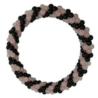 Pearlz Gallery Women’s Jewellery Set – Rose Quartz & Amethyst Halo Ring, Multicolour Stone Necklace, Black Agate & Rose Quartz Bracelet – Sterling Silver Natural Gemstone Gift