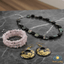 Pearlz Gallery Ladies Ocean & Gemstone Jewellery Set – Black Sea Shell Earrings, Kunzite Slider Bracelet & Black Agate Abalone Necklace – 925 Sterling Silver Gift Collection - Jewellery - British D'sire