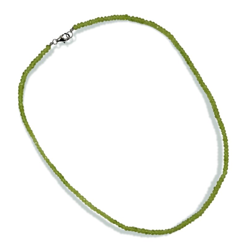 Pearlz Gallery Women’s Jewellery Set – Iolite Ring, Peridot Necklace, Multicolour Gemstone Chip Bracelets – Sterling Silver Natural Stone Gift