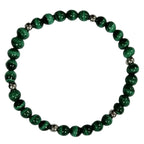 Pearlz Gallery Jewellery Set – Freshwater Pearl Flower Ring, Multi Beryl Chips Necklace, Malachite Bracelet – Women’s Sterling Silver Gemstone Gift