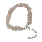 Pearlz Gallery Women’s Jewellery Gift Set – Blue & White CZ Ring, Amethyst Necklace & Rose Quartz Bracelet in 925 Sterling Silver
