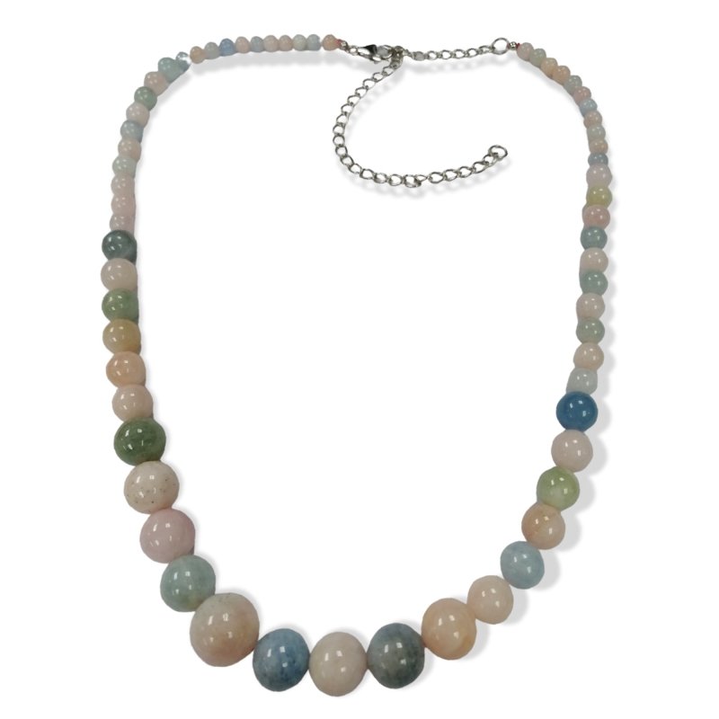Pearlz Gallery Women’s Gemstone Jewellery Gift Set – Blue CZ Ring, Multi Beryl Necklace & Smoky Quartz Bracelet in Sterling Silver