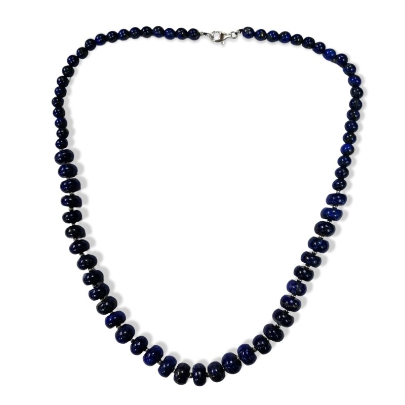 Pearlz Gallery Women’s Gemstone Jewellery Gift Set – Rose de France Amethyst Ring, Lapis Lazuli Necklace & Smoky Quartz Bracelet in Sterling Silver