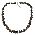 Pearlz Gallery Ladies Gemstone Jewellery Gift Set – Citrine & Topaz Ring, Yellow Tiger Eye Necklace & Abalone Shell Bracelet in Sterling Silver