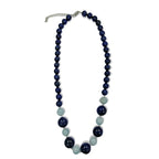 Pearlz Gallery Women’s Black Spinel Ring, Lapis Aquamarine Necklace & White Howlite Bracelet – 3 - Piece Sterling Silver Jewellery Gift Set - Jewellery - British D'sire