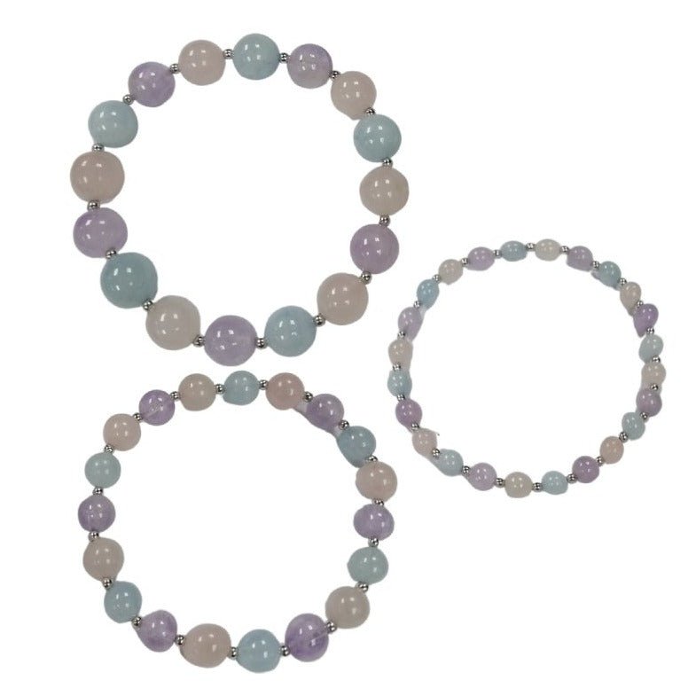 Pearlz Gallery Women’s Black Spinel Ring, Multi Beryl Necklace & Multi Gemstone Bracelet Bundle – Sterling Silver Elegant Gift Set - Jewellery - British D'sire