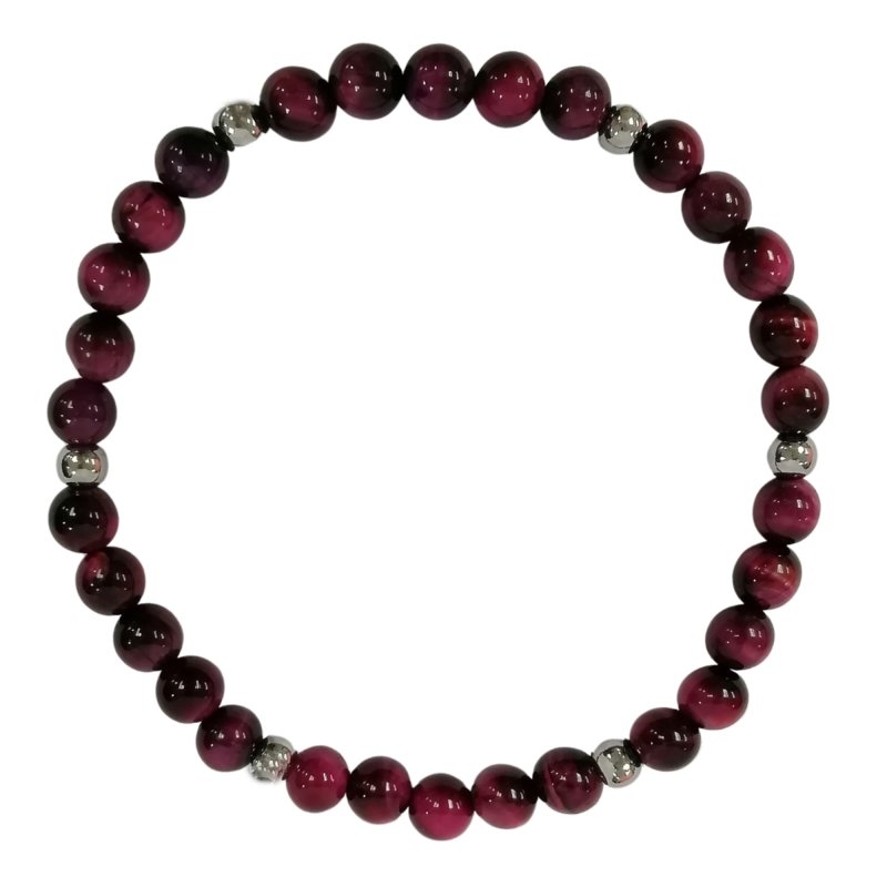 Pearlz Gallery Women’s Gemstone Jewellery Gift Set – Black & White CZ Ring, Citrine & Agate Tassel Necklace & Maroon Tiger’s Eye Bracelet - Jewellery - British D'sire