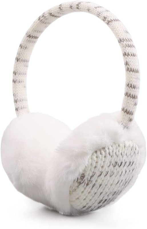 Pesaat Winter EarMuffs for Kids Outdoor Girls Knitted Ear Cover Plush Toddler Boys Ear Warmer 3 - 8 Years - Earmuff - British D'sire Main image