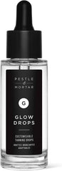 Pestle & Mortar Glow Drops Fake Tan- Self Tan Drops with Hyaluronic Acid, Customisable Face Tan, Non Comedogenic, Cruelty Free & Vegan 30ml - British D'sire