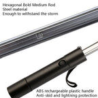PGM YS005 Golf Umbrella Self - Contained Electric Fan Sunscreen Umbrella(Black) - British D'sire