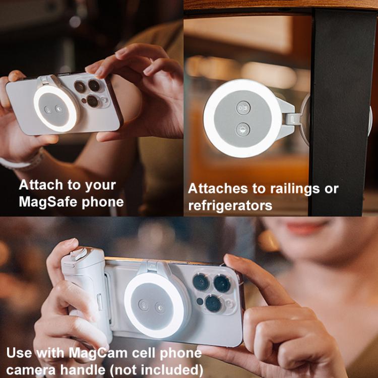 PGYTECH P - PG - 012 Cell Phone Magnetic Fill Light MagSafe Live Photo Shooting Photography Lights(Black) - British D'sire