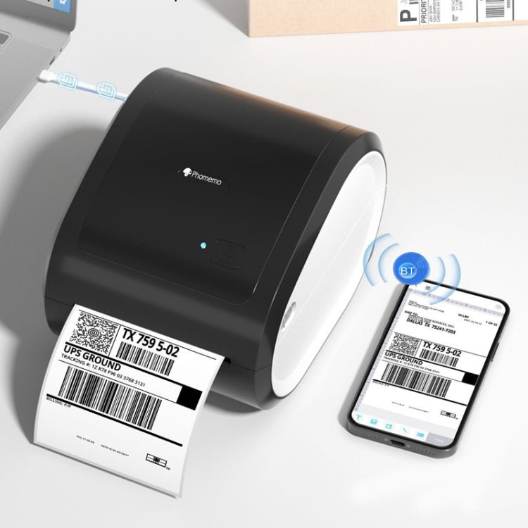 Phomemo D520-BT Bluetooth Thermal Shipping Label Printer Wireless Desktop Printer For Barcode Address Labels, Size: EU(Pink White) Secondary image