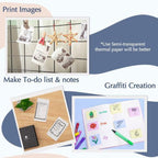 Phomemo M02 - BK Pocket Small Bluetooth Portable Photo Thermal Label Wrong Question Printer - British D'sire