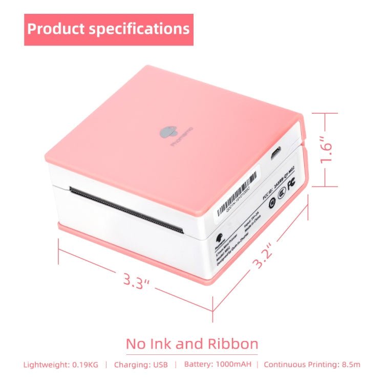 Phomemo M02-GN Pocket Small Bluetooth Portable Photo Thermal Label Wrong Question Printer Secondary image