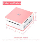 Phomemo M02 - WH Pocket Small Bluetooth Portable Photo Thermal Label Wrong Question Printer - British D'sire
