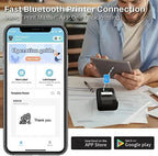 Phomemo M120 Label Maker Barcode Printer Bluetooth Thermal Label Machine(Black) - British D'sire