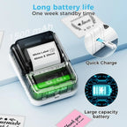 Phomemo M120 Label Maker Barcode Printer Bluetooth Thermal Label Machine(Black) - British D'sire