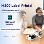 Phomemo M200 QR Code Tag Handheld Portable Bluetooth Thermal Label Printer(White) - British D'sire