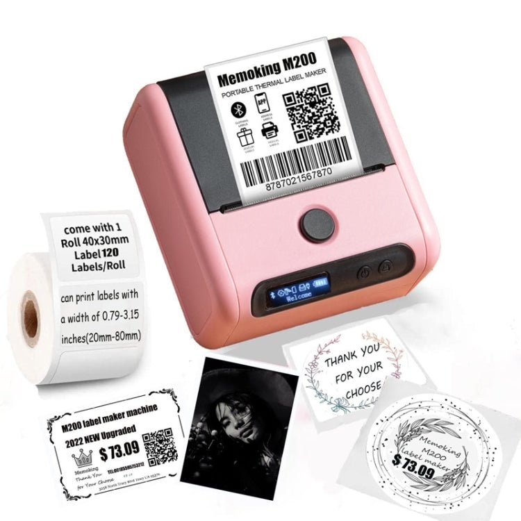 Phomemo M200 QR Code Tag Handheld Portable Bluetooth Thermal Label Printer(White) - British D'sire