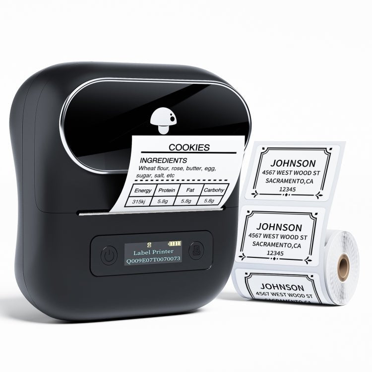 Phomemo M220 Jewelry Clothing Tags Bluetooth Thermist Strip Tag Printer(Black) - British D'sire Main image