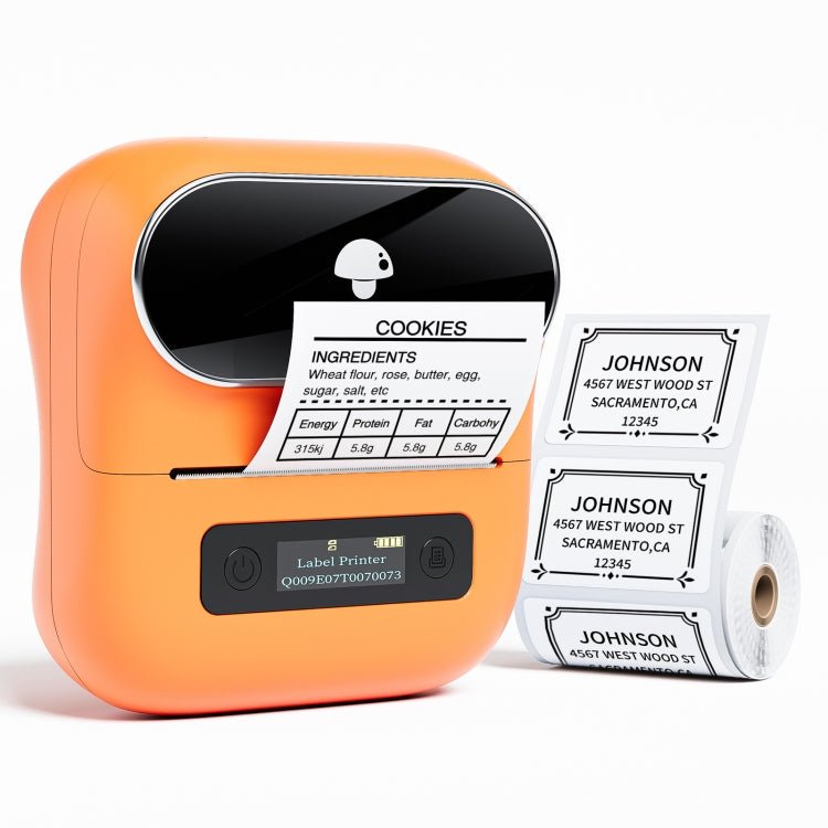 Phomemo M220 Jewelry Clothing Tags Bluetooth Thermist Strip Tag Printer(Orange) - British D'sire Main image