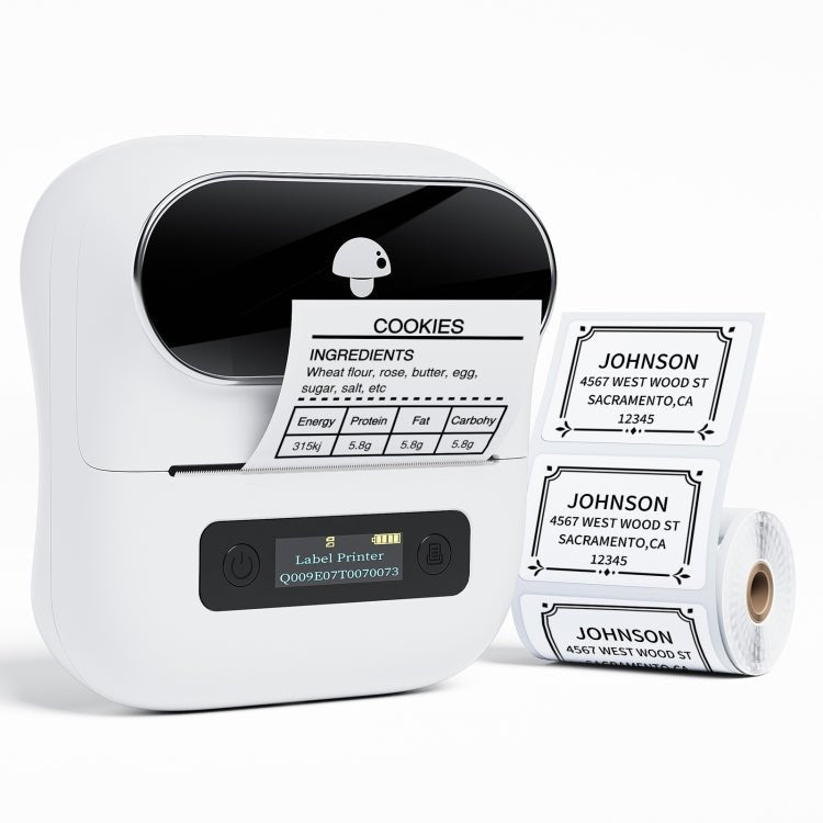 Phomemo M220 Jewelry Clothing Tags Bluetooth Thermist Strip Tag Printer(White) - British D'sire Main image