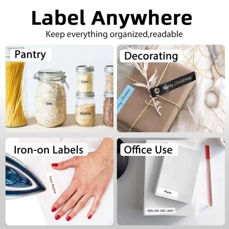 Phomemo P12Pro Li - Ion Battery Compact Bluetooth Convenient Self - Adhesive Thermal Label Printer(Black) - British D'sire