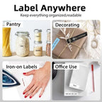 Phomemo P12Pro Li - Ion Battery Compact Bluetooth Convenient Self - Adhesive Thermal Label Printer(White) - British D'sire